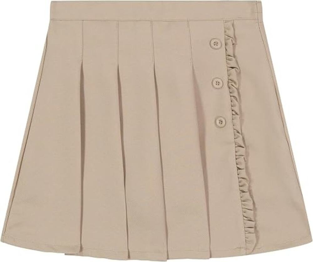 Nautica Girls' 18.5 Plus TaKn School Uniform Pleated Pull-on Scooter Skirt T5-8